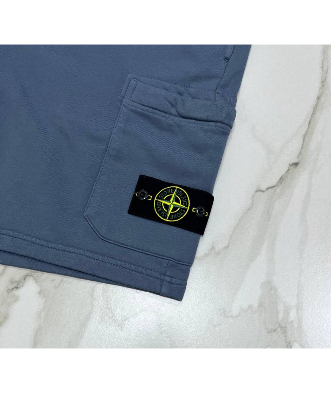STONE ISLAND Темно-синие шорты, фото 2