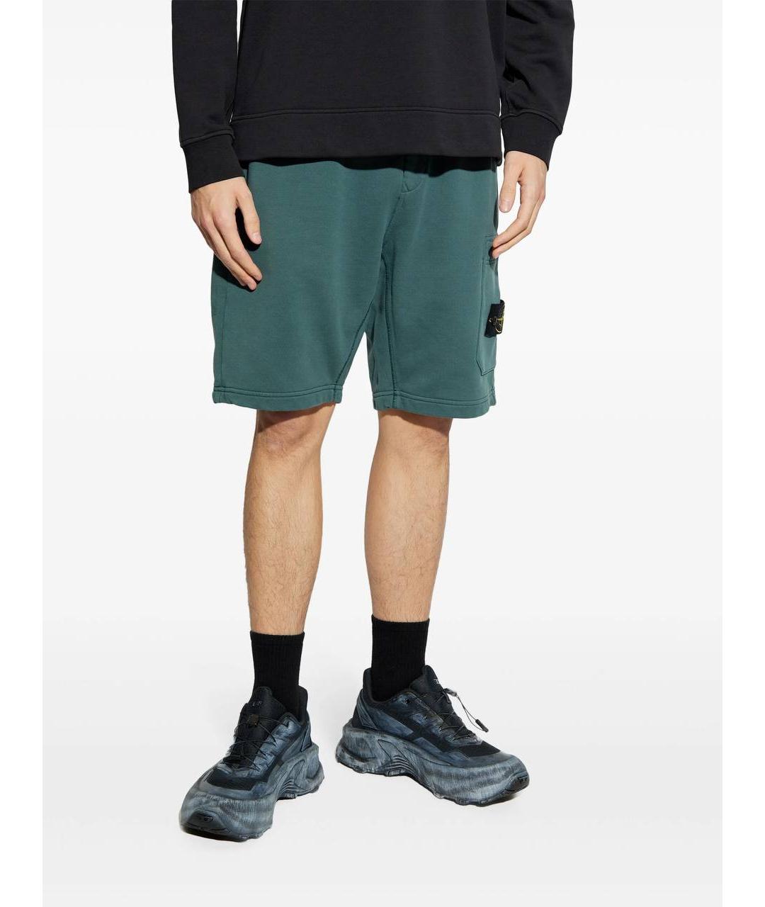 STONE ISLAND Темно-синие шорты, фото 7