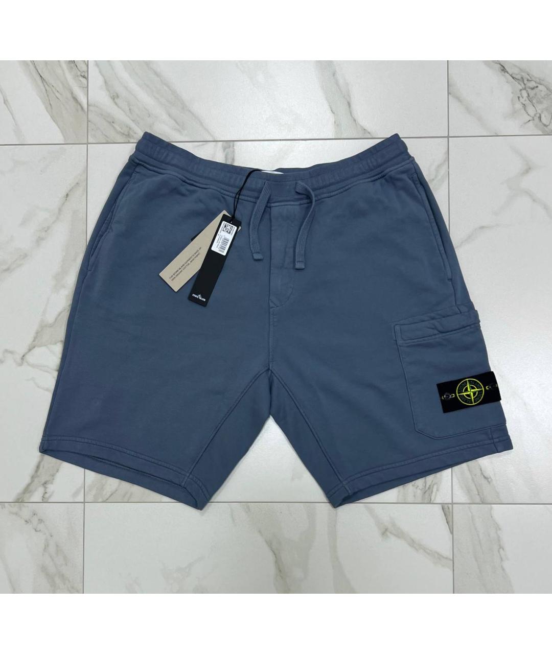 STONE ISLAND Темно-синие шорты, фото 9
