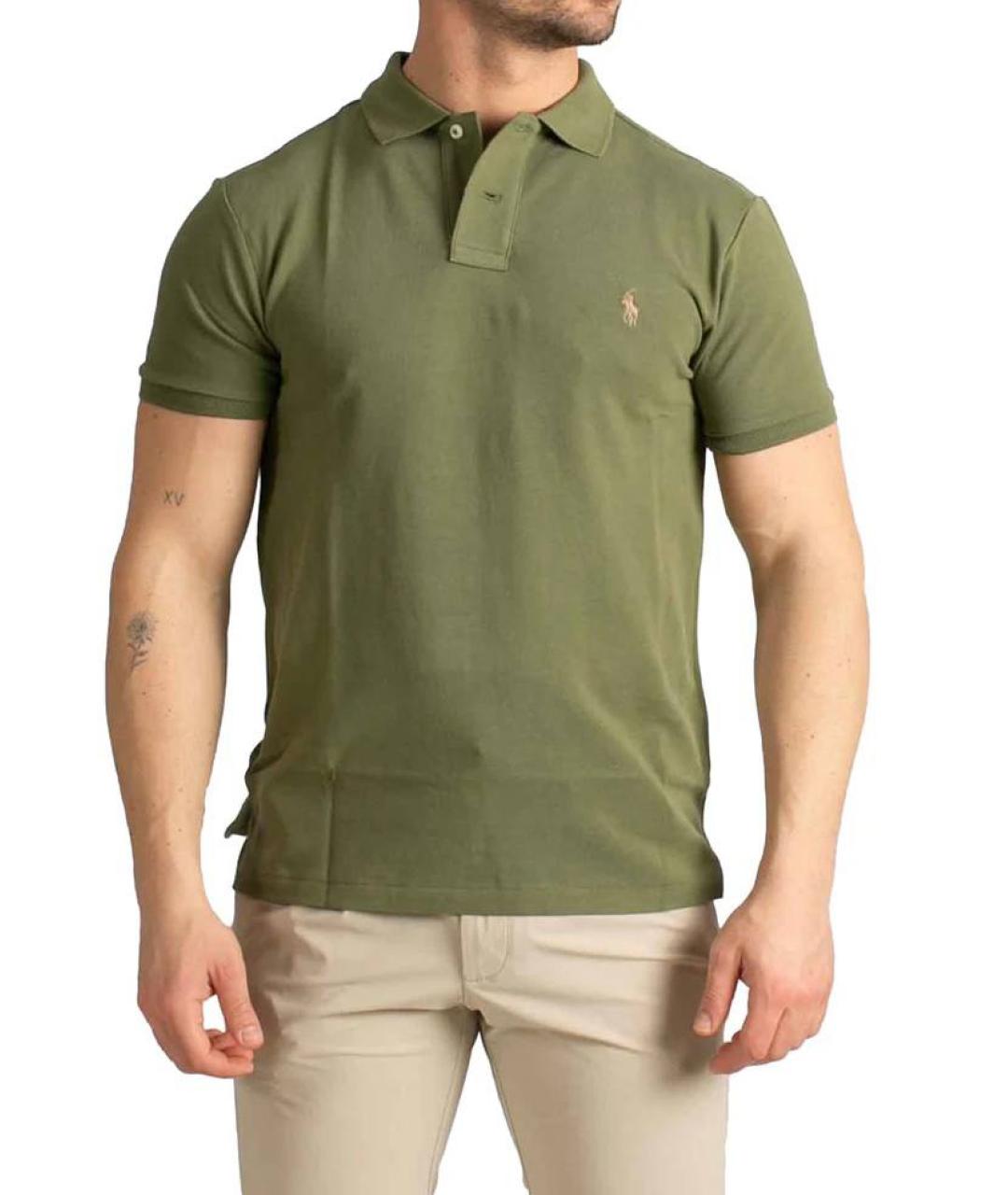 POLO RALPH LAUREN Зеленые поло с коротким рукавом, фото 6