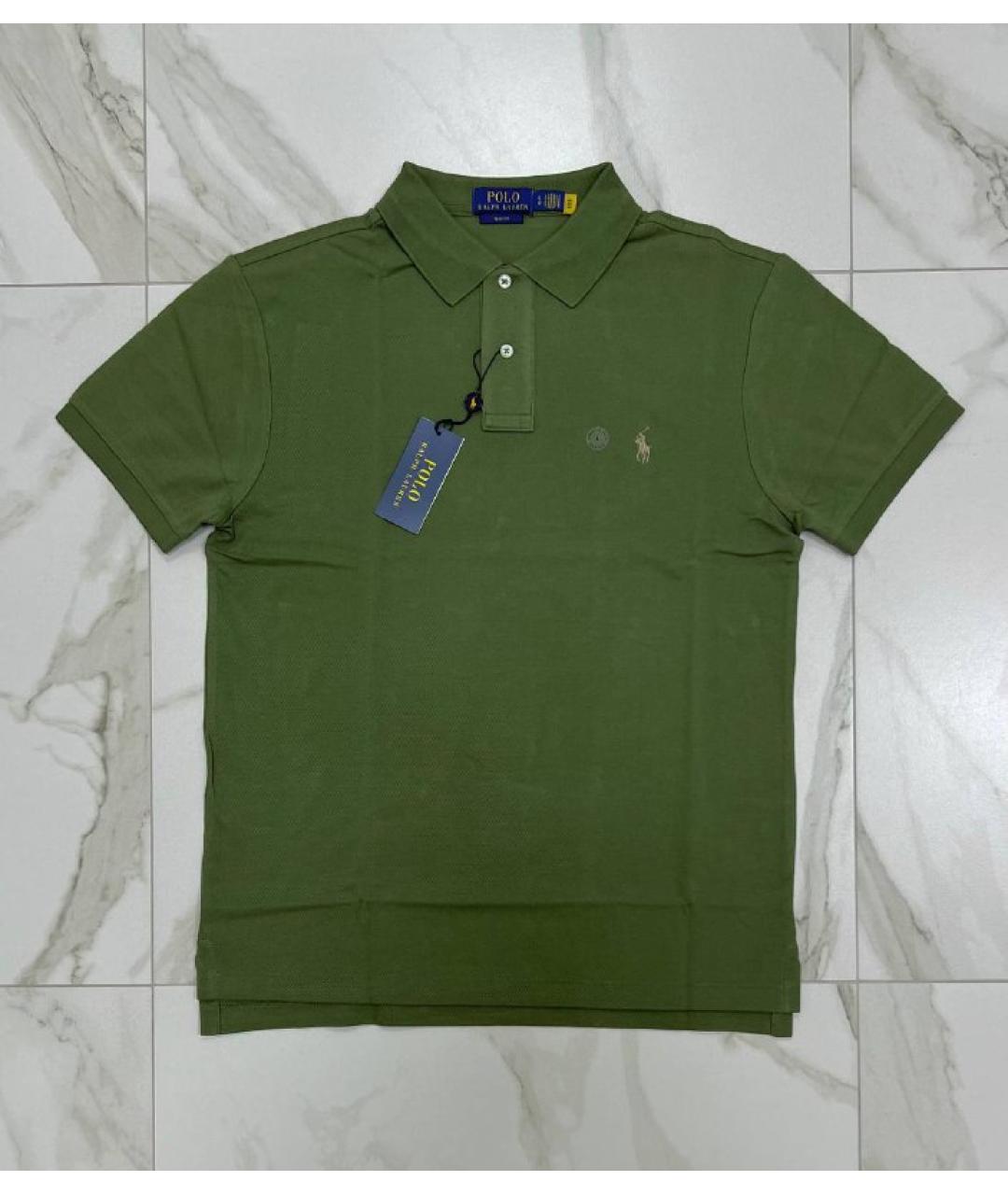 POLO RALPH LAUREN Зеленые поло с коротким рукавом, фото 8