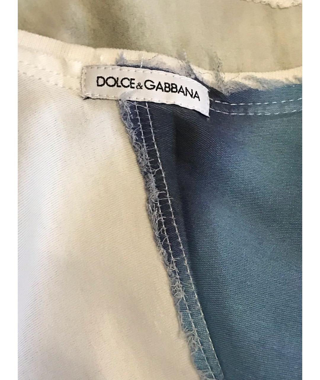 DOLCE&GABBANA Белая хлопковая футболка, фото 3