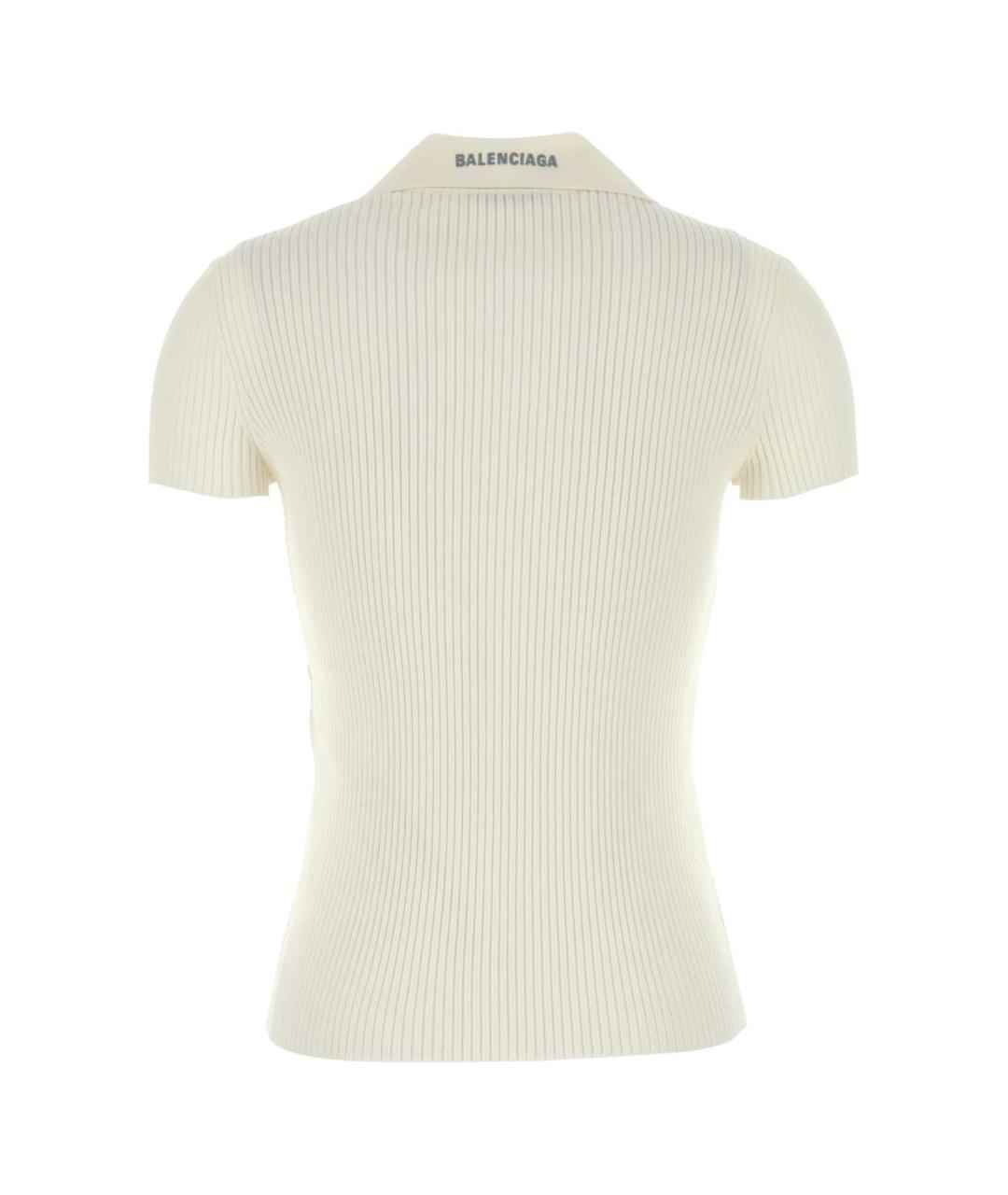 BALENCIAGA Бежевая шерстяная футболка, фото 2