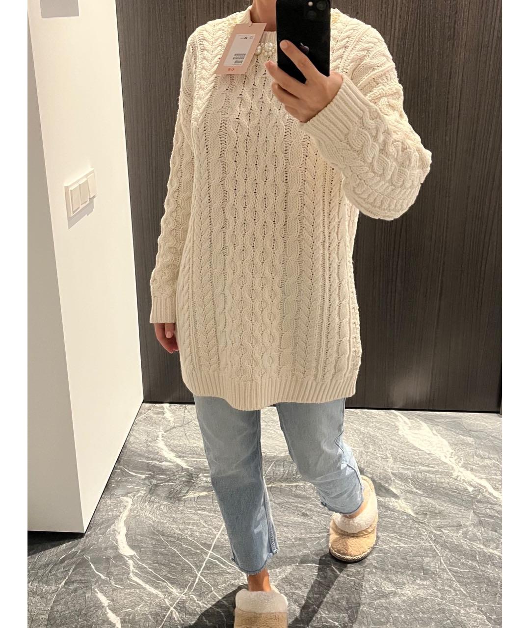 SIMONE ROCHA Белый хлопковый джемпер / свитер, фото 8