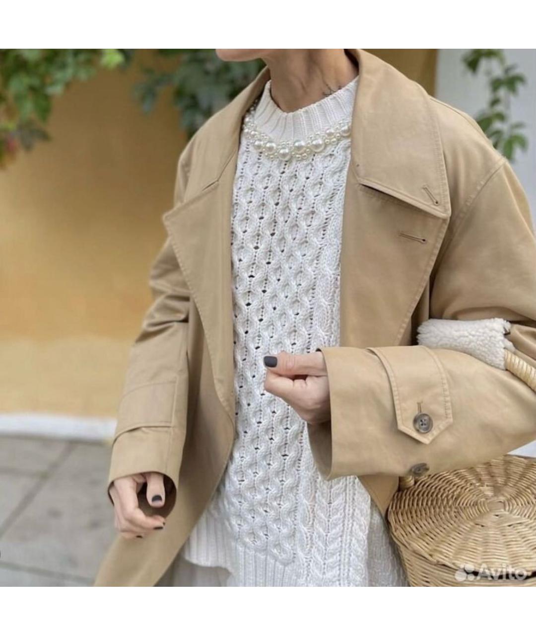 SIMONE ROCHA Белый хлопковый джемпер / свитер, фото 4