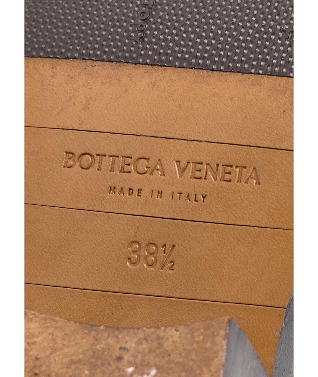 BOTTEGA VENETA Белые кожаные ботинки, фото 5