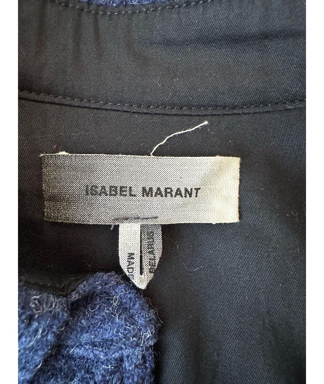 ISABEL MARANT Синяя шерстяная куртка, фото 6