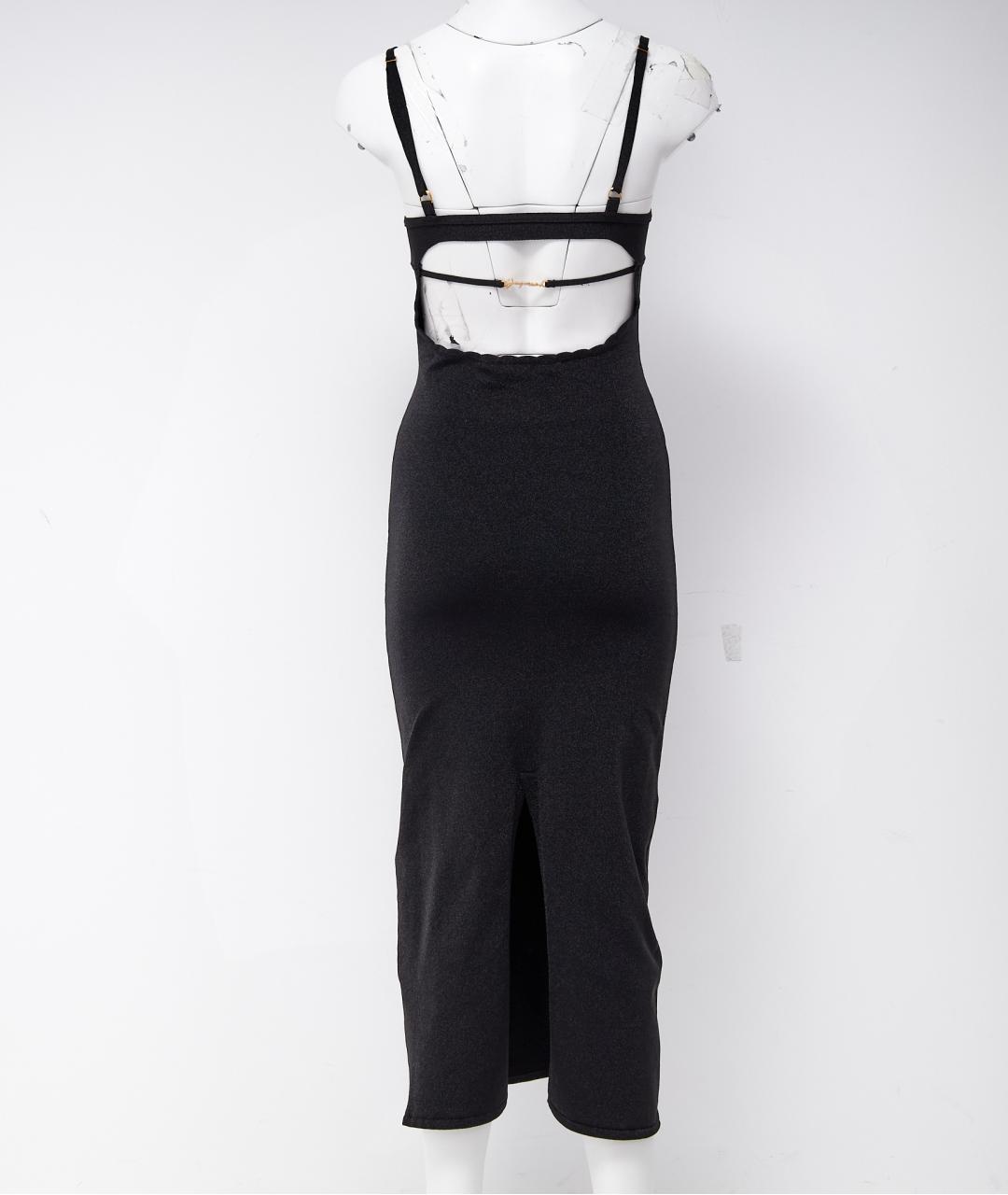 JACQUEMUS Черное вискозное вечернее платье, фото 2