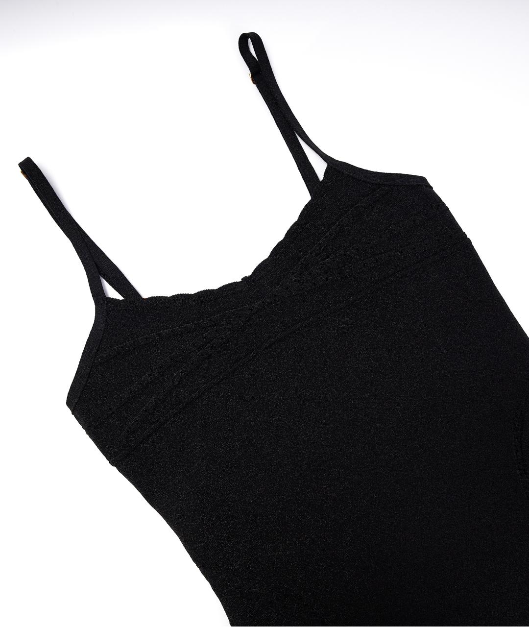 JACQUEMUS Черное вискозное вечернее платье, фото 3