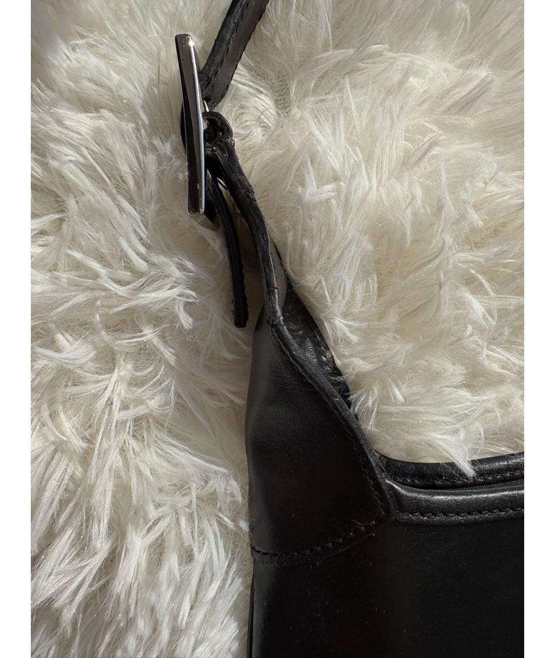 GUCCI Черная кожаная сумка с короткими ручками, фото 7