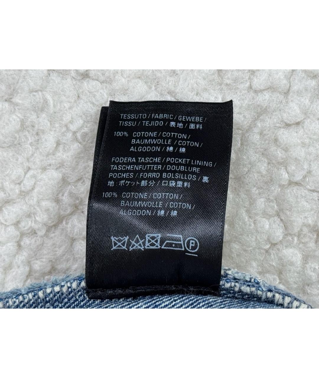 BALENCIAGA Синие деним шорты, фото 7