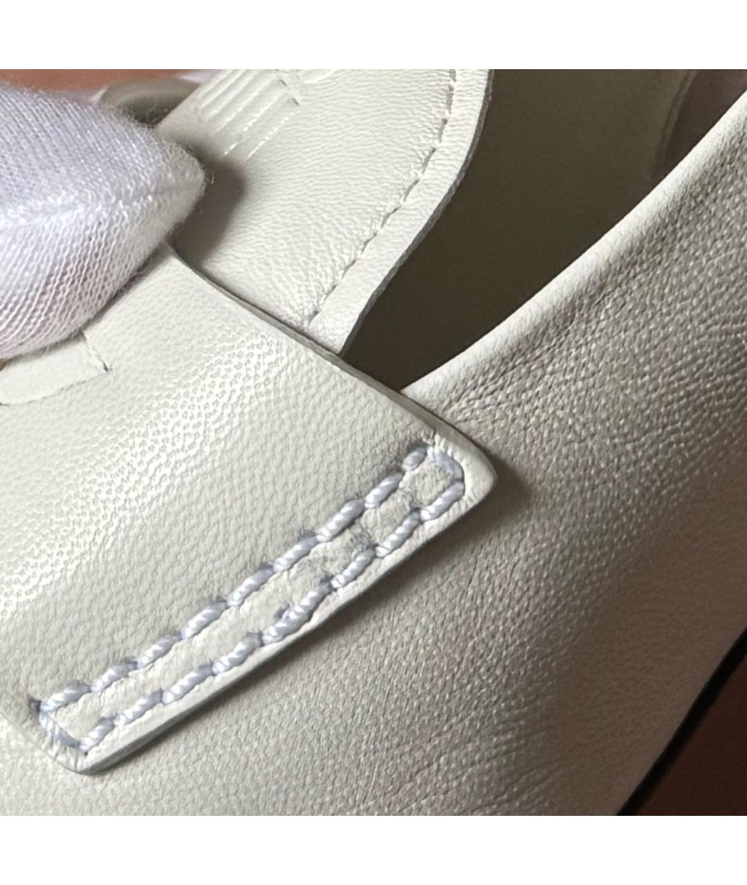 MIU MIU Белые кожаные туфли, фото 8