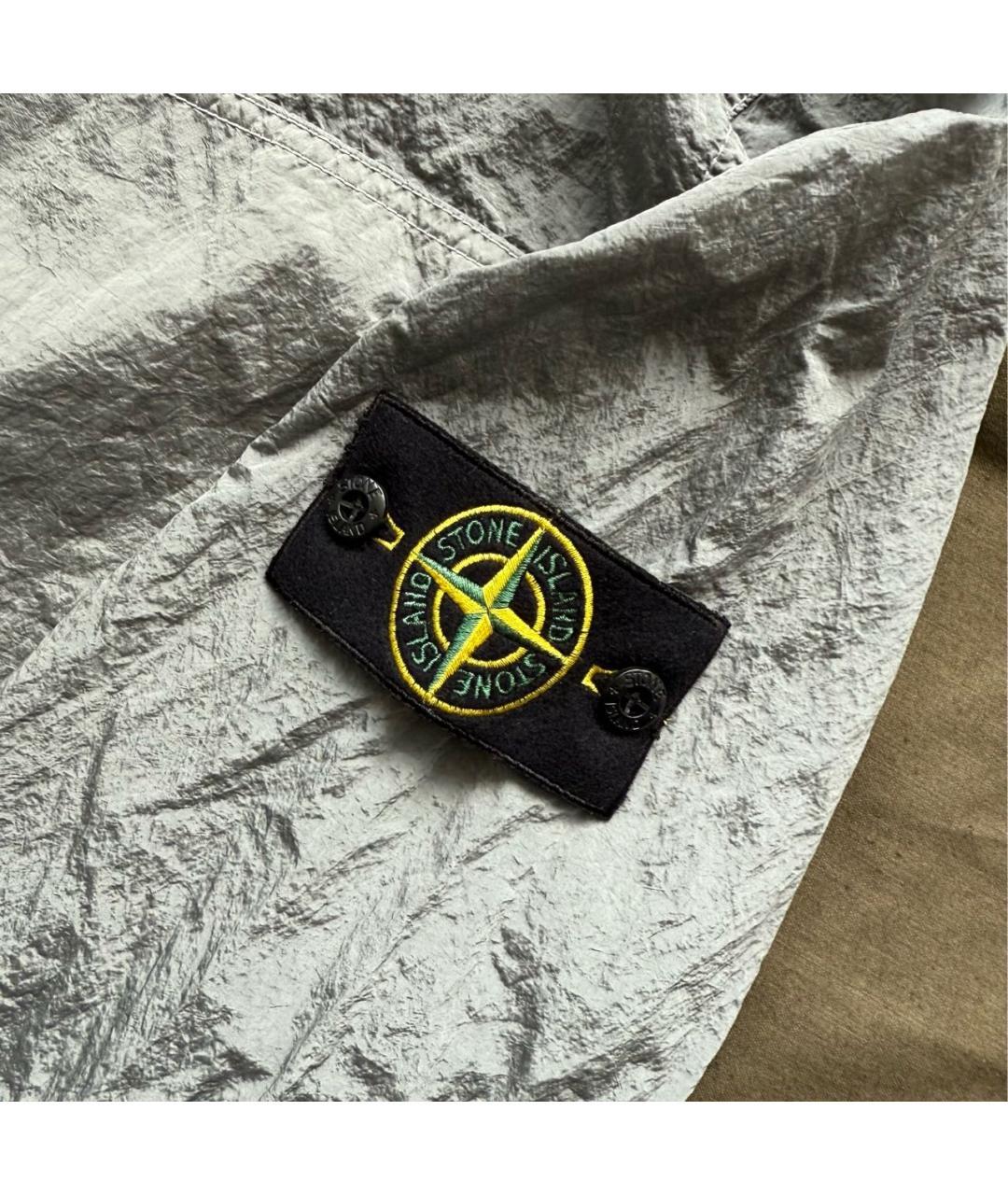 STONE ISLAND Серебряная куртка, фото 5