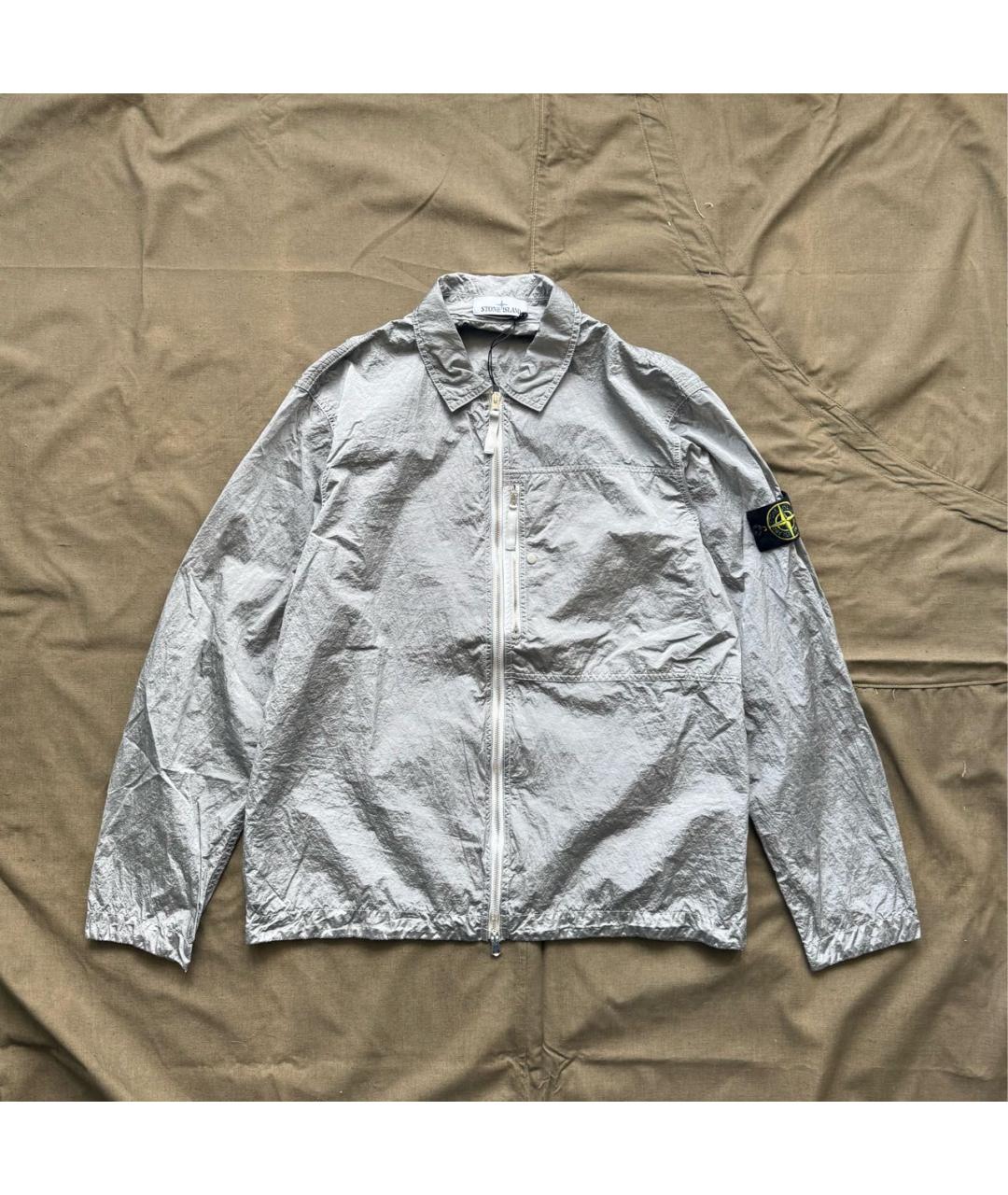 STONE ISLAND Серебряная куртка, фото 7