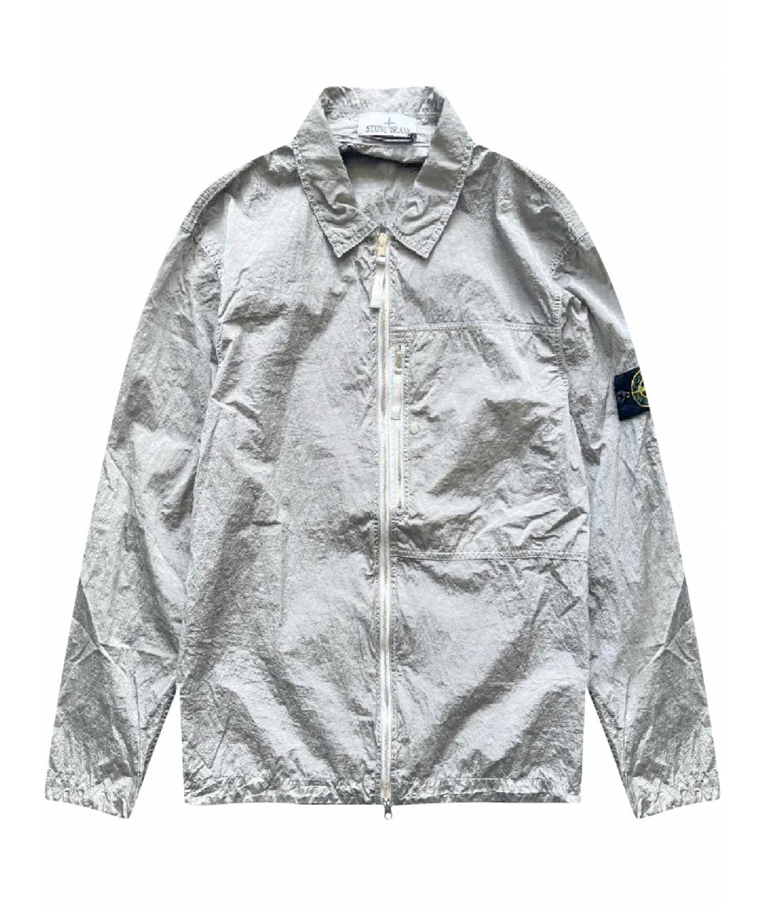STONE ISLAND Серебряная куртка, фото 1