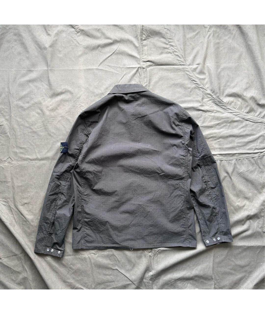 STONE ISLAND Зеленая хлопковая куртка, фото 2