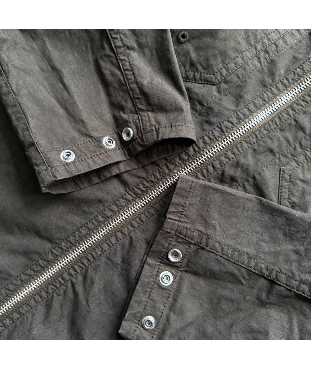 STONE ISLAND Зеленая хлопковая куртка, фото 6