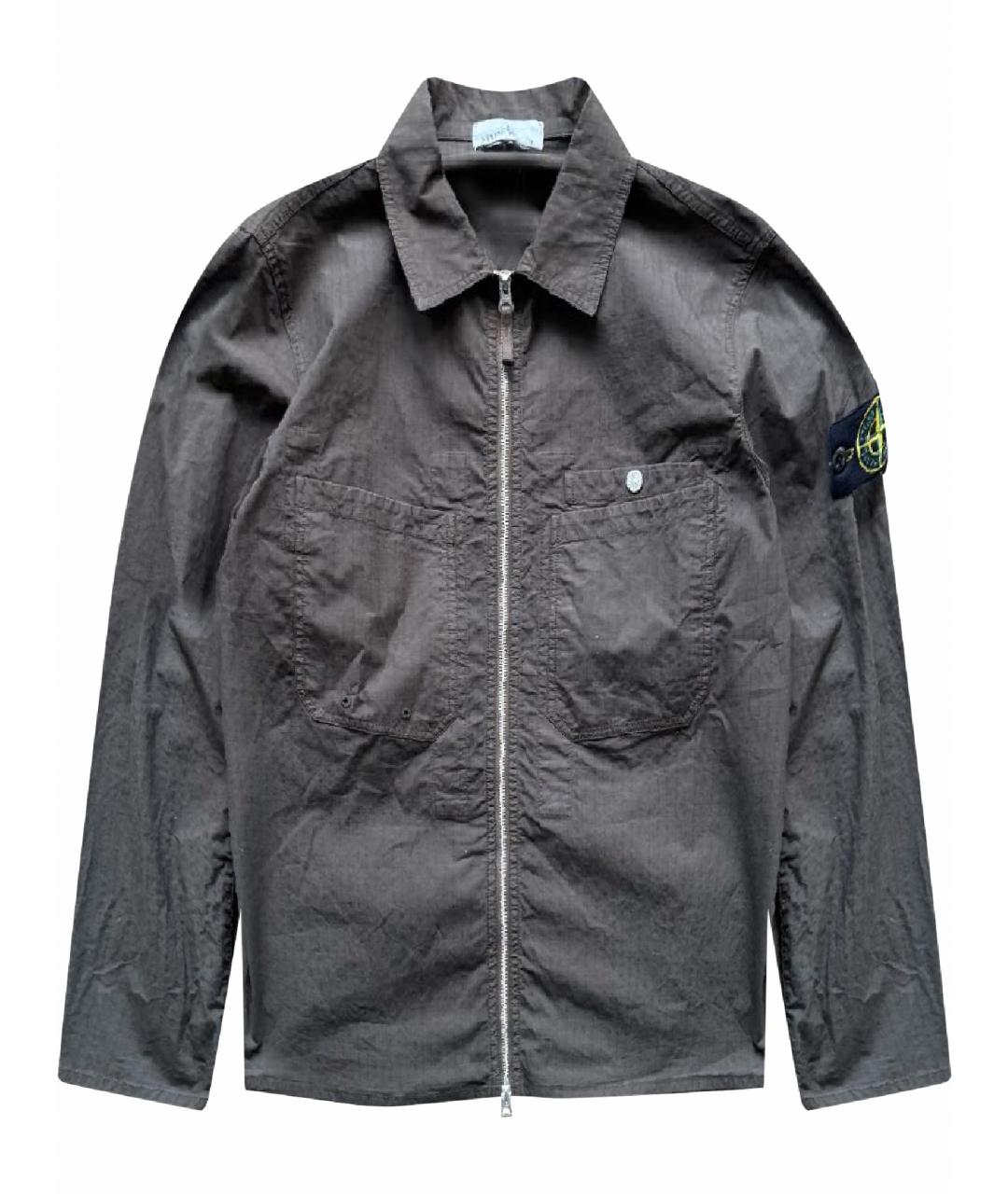 STONE ISLAND Зеленая хлопковая куртка, фото 1