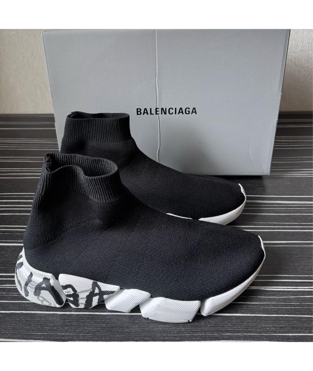 BALENCIAGA Черные синтетические кроссовки, фото 6