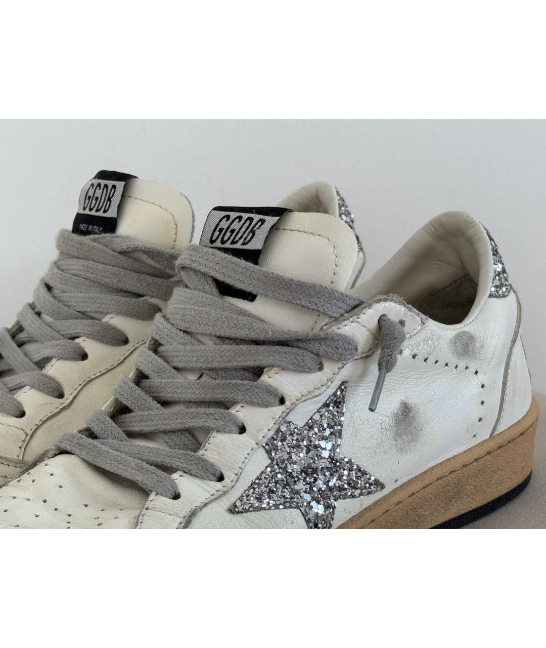 GOLDEN GOOSE DELUXE BRAND Белые кожаные кеды, фото 6