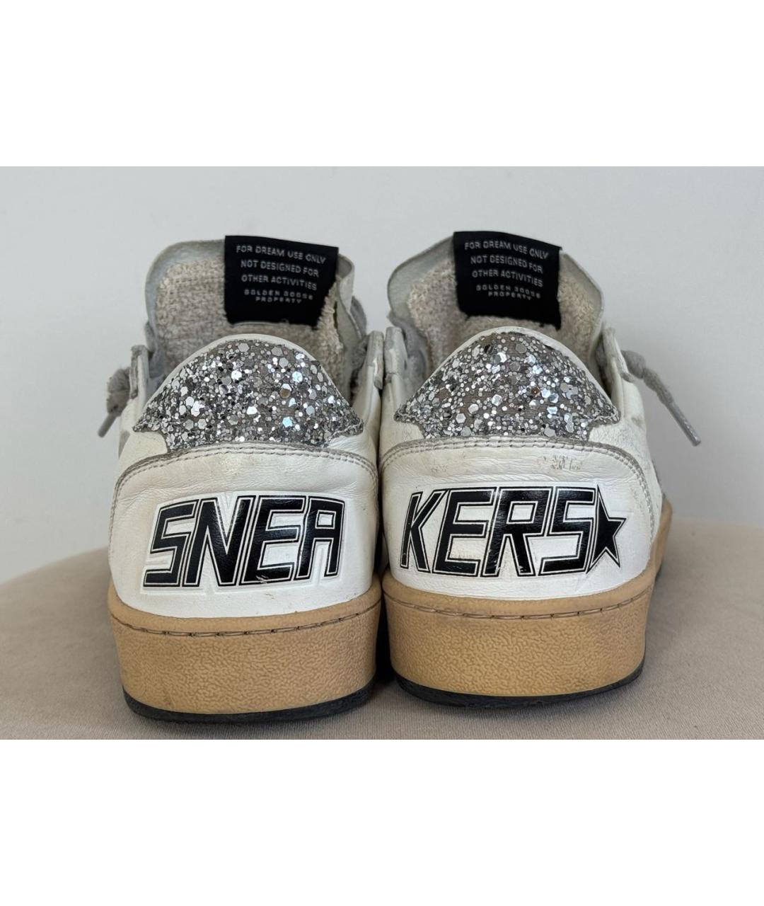 GOLDEN GOOSE DELUXE BRAND Белые кожаные кеды, фото 5