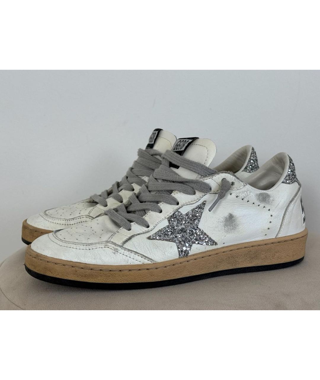 GOLDEN GOOSE DELUXE BRAND Белые кожаные кеды, фото 2