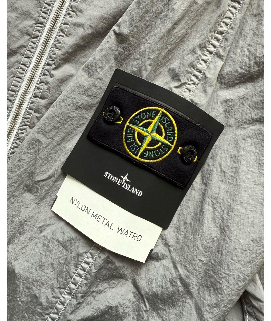STONE ISLAND Серебряная куртка, фото 5
