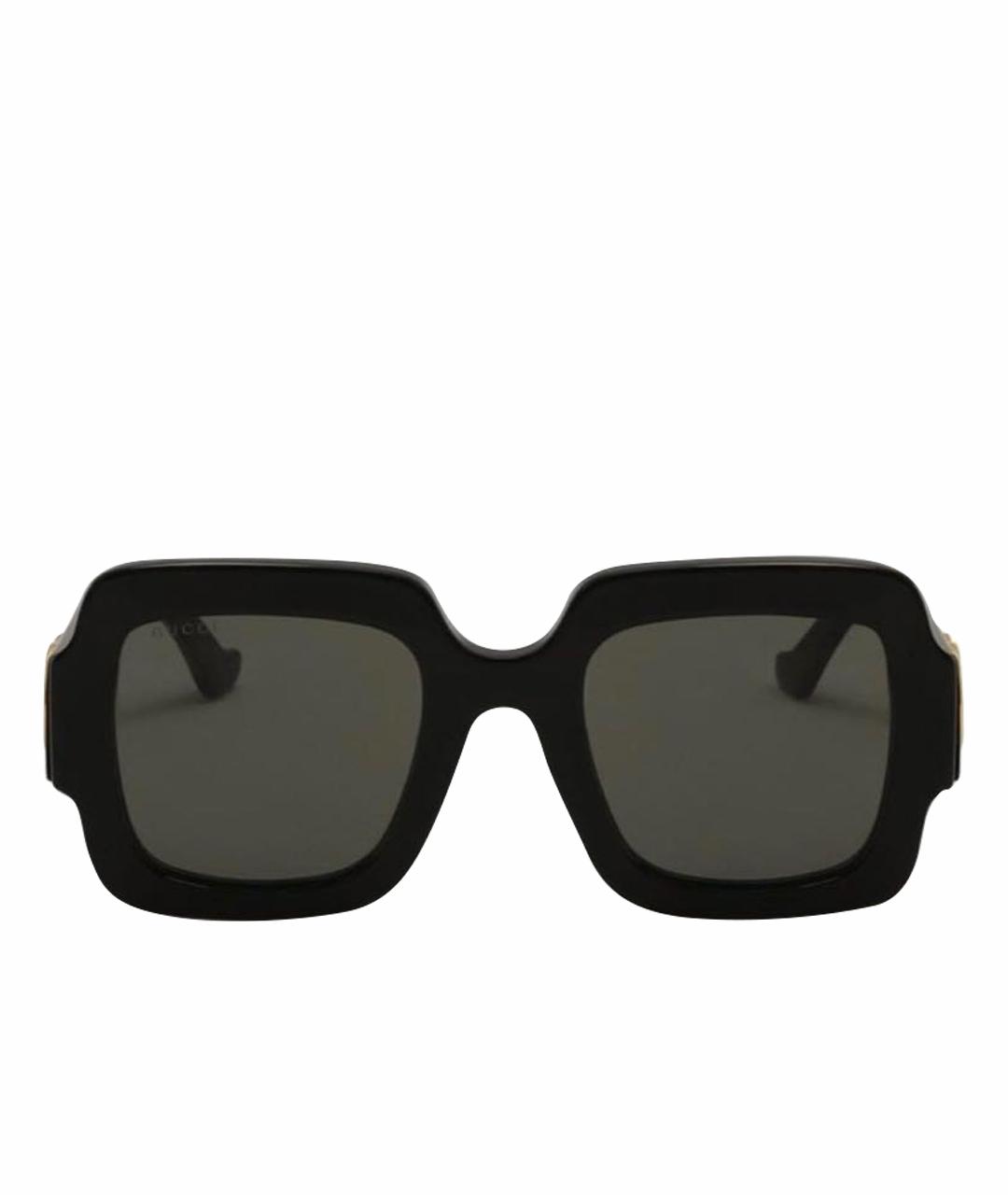 GUCCI Черные пластиковые солнцезащитные очки, фото 1