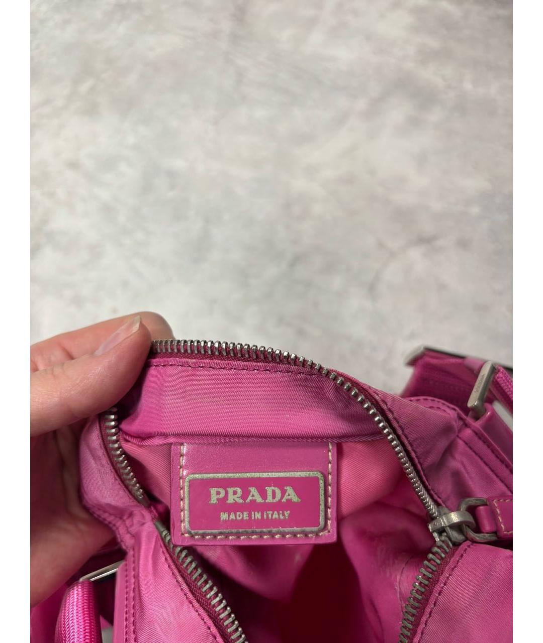 PRADA Розовая сумка через плечо, фото 4