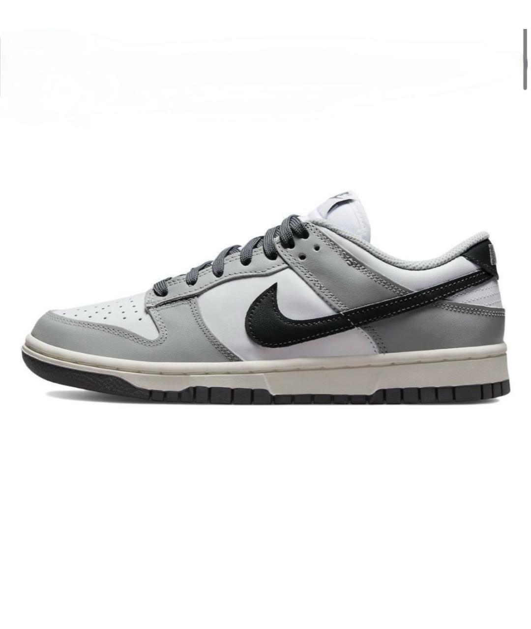 NIKE Серые кроссовки из искусственной кожи, фото 6