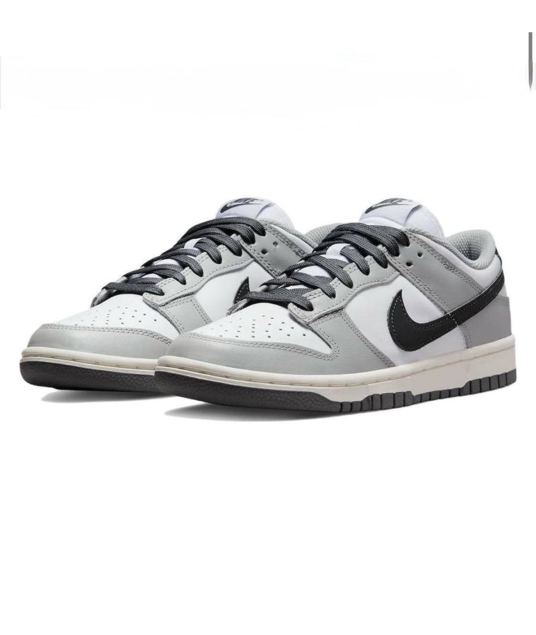 NIKE Серые кроссовки из искусственной кожи, фото 5