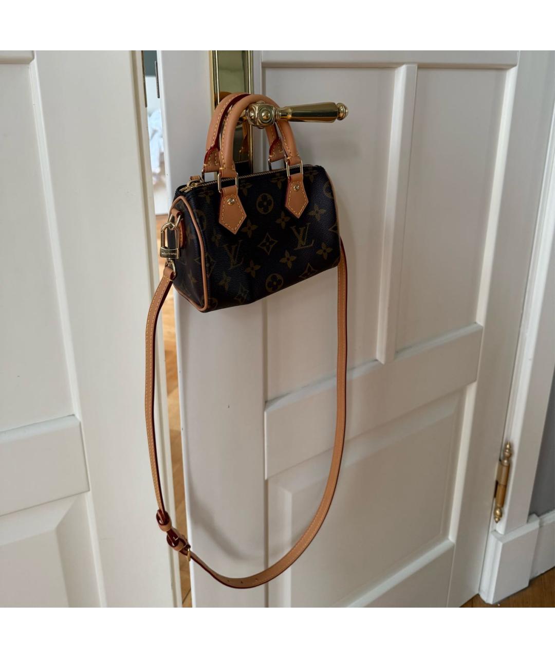LOUIS VUITTON Коричневая сумка с короткими ручками, фото 7