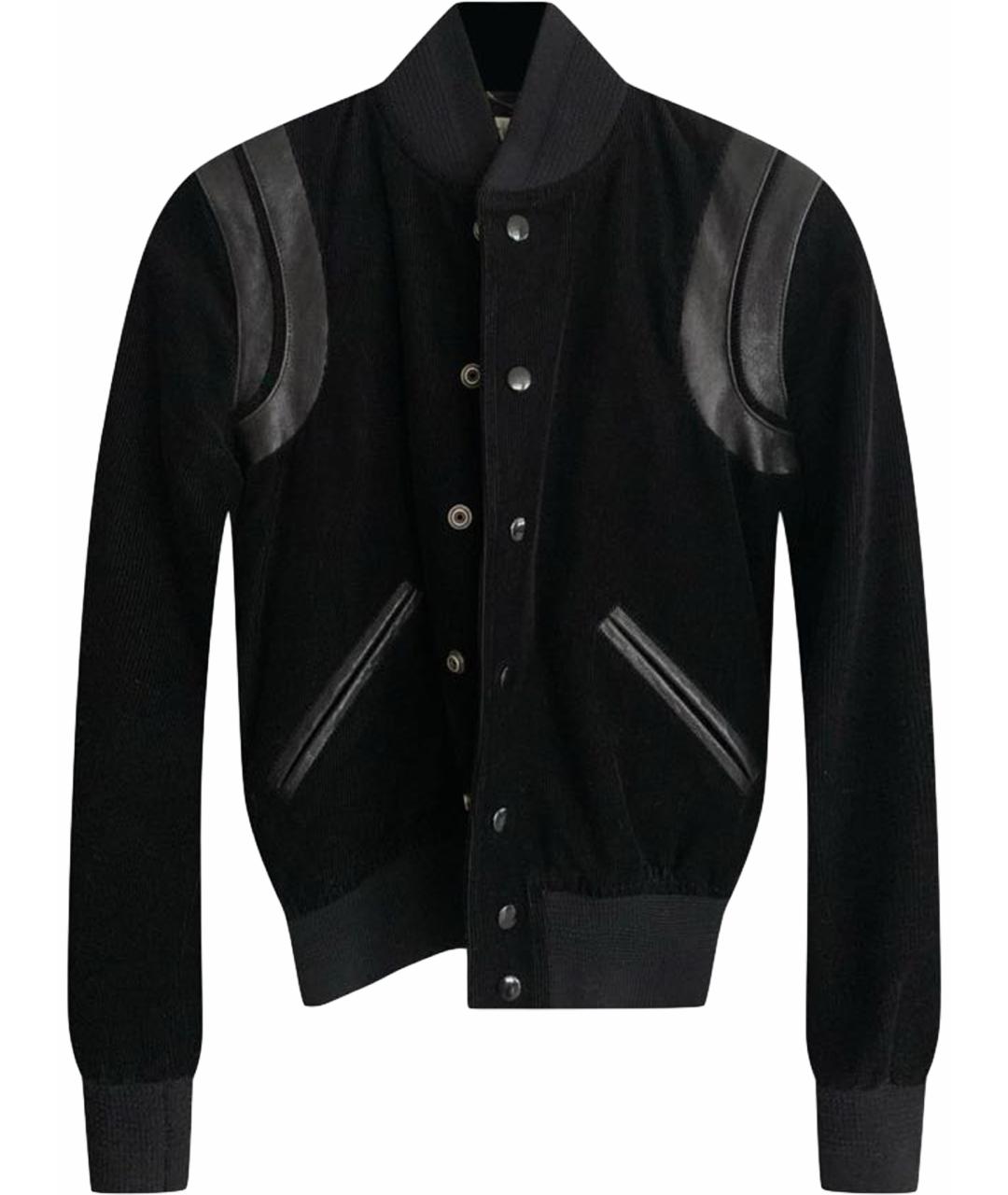 SAINT LAURENT Черная шерстяная куртка, фото 1