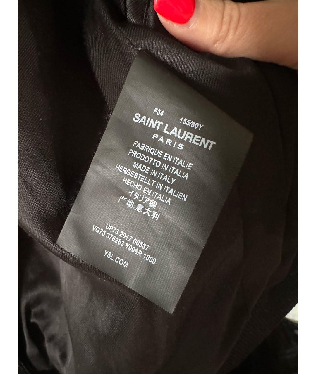 SAINT LAURENT Черная шерстяная куртка, фото 5
