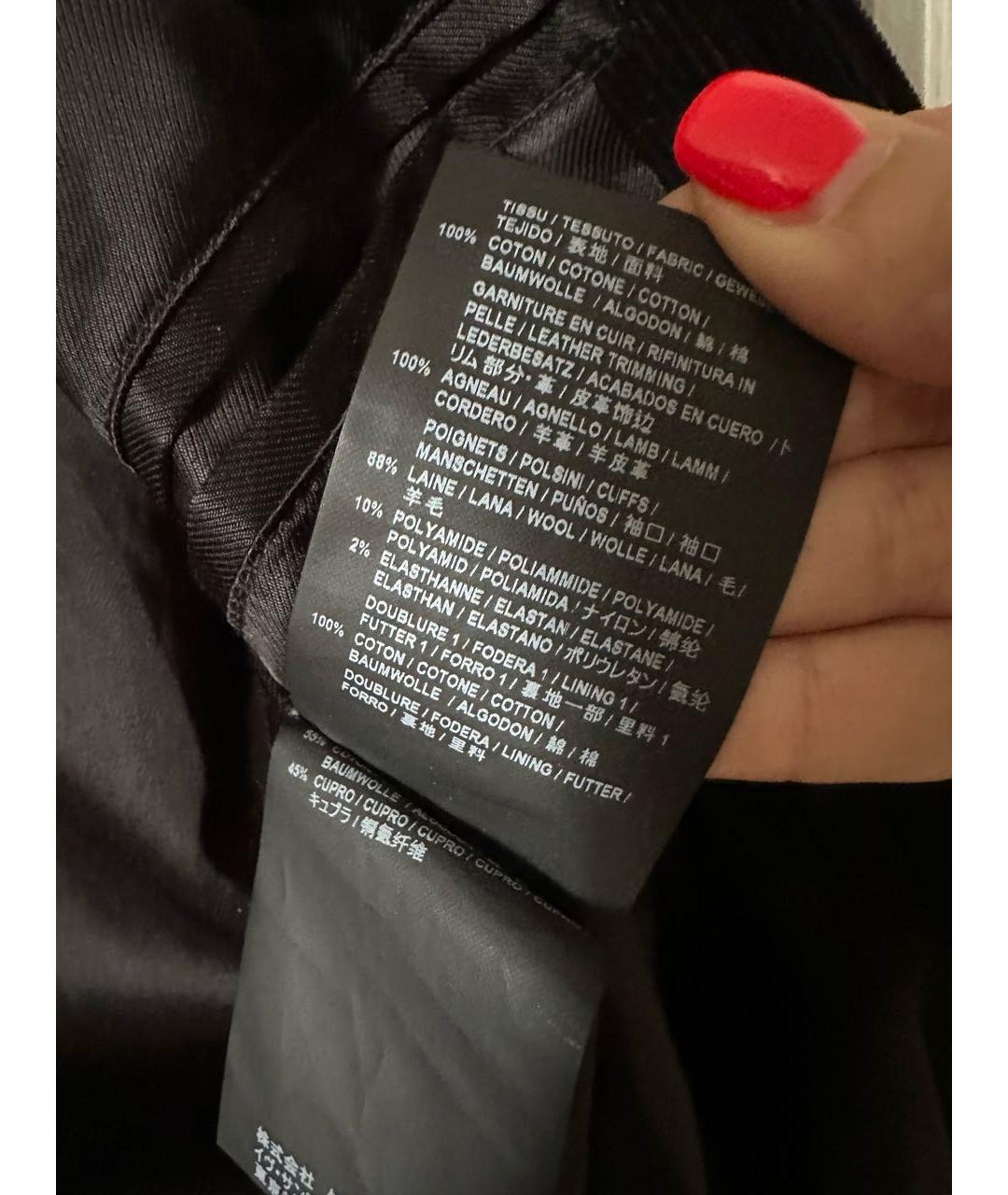 SAINT LAURENT Черная шерстяная куртка, фото 7