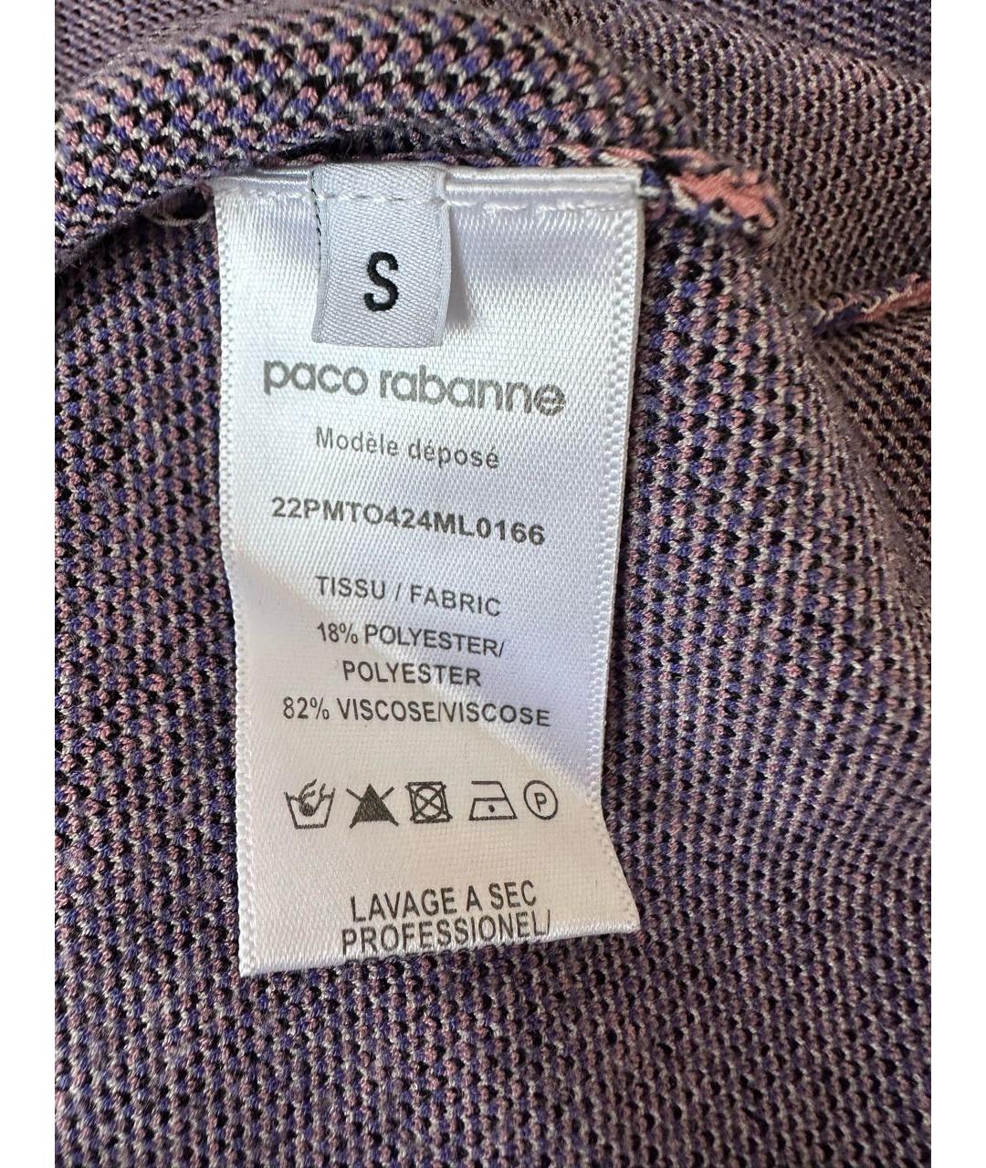 PACO RABANNE Розовая вискозная футболка, фото 6