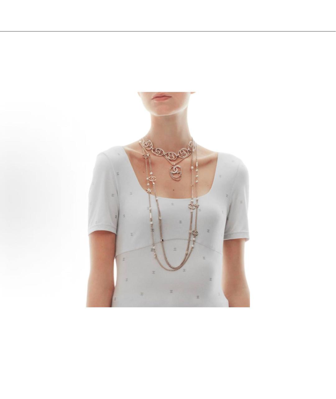 CHANEL Серая хлопковая футболка, фото 5