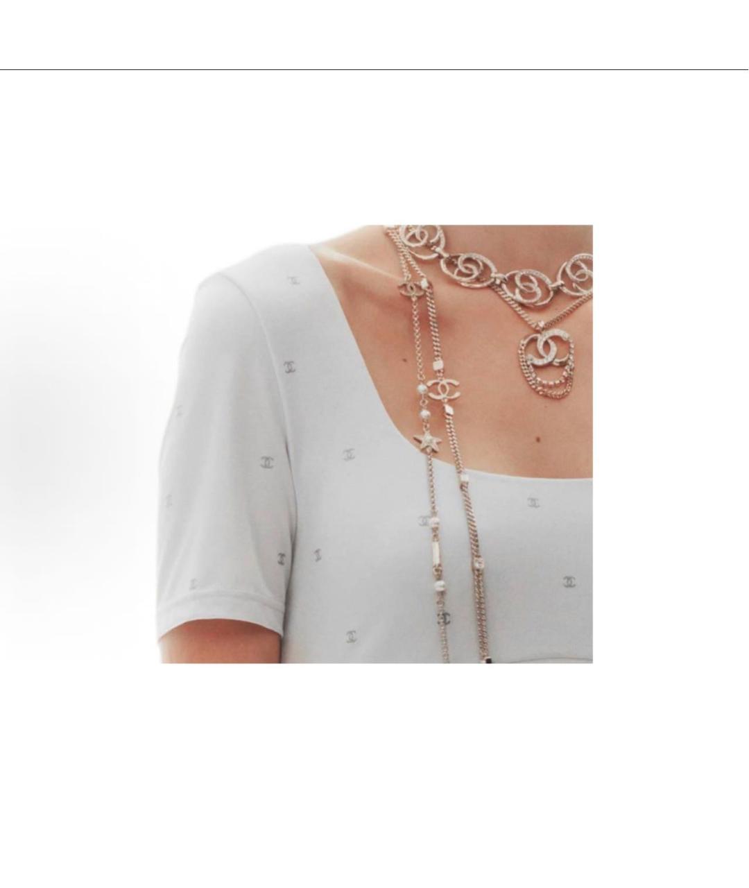 CHANEL Серая хлопковая футболка, фото 6