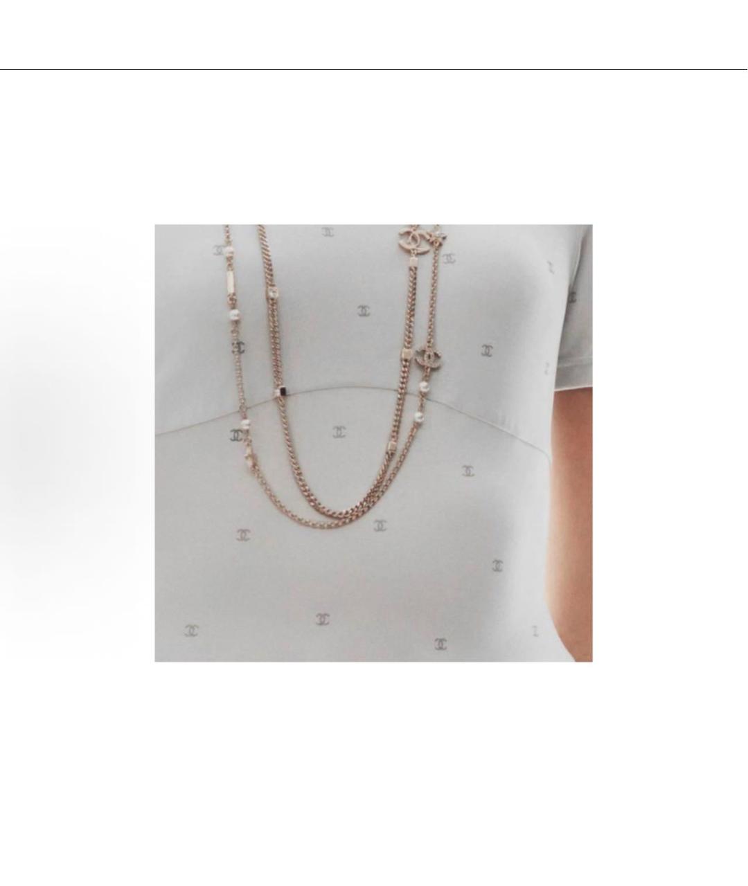 CHANEL Серая хлопковая футболка, фото 7