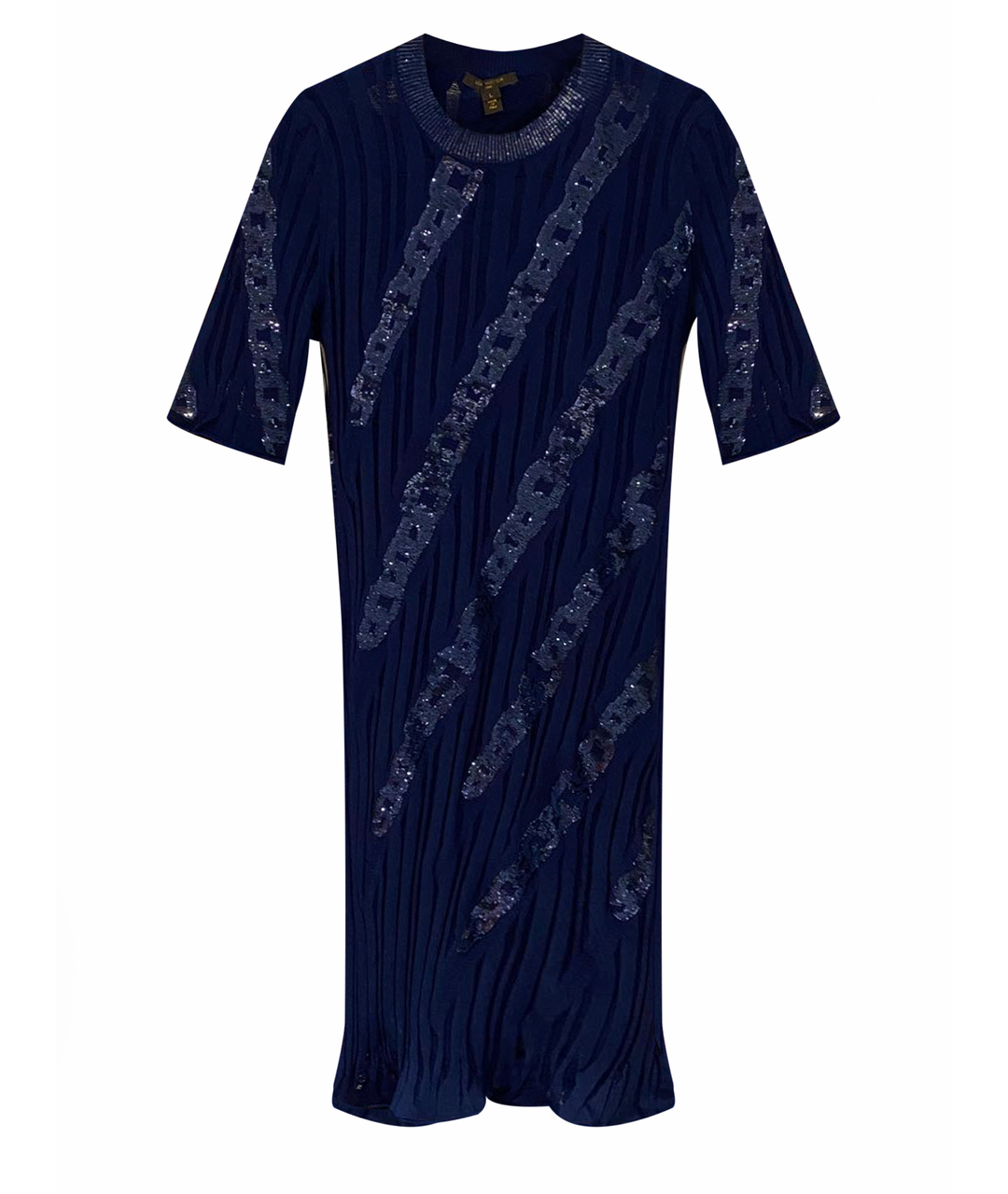 LOUIS VUITTON PRE-OWNED Синее хлопковое вечернее платье, фото 1