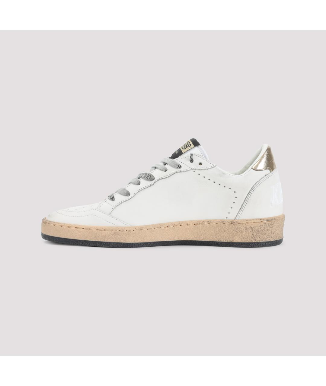 GOLDEN GOOSE DELUXE BRAND Белые кожаные кроссовки, фото 2