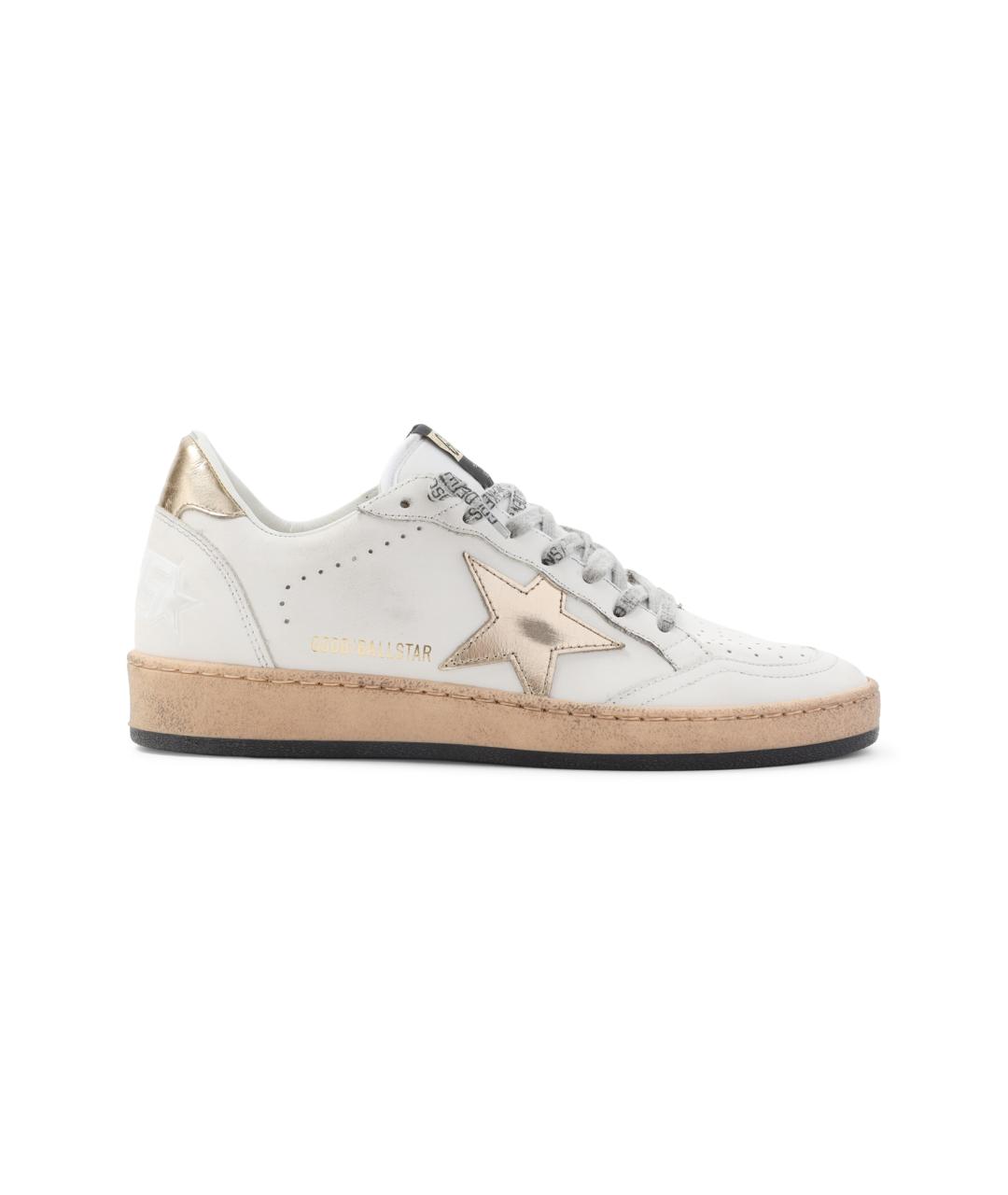GOLDEN GOOSE DELUXE BRAND Белые кожаные кроссовки, фото 1