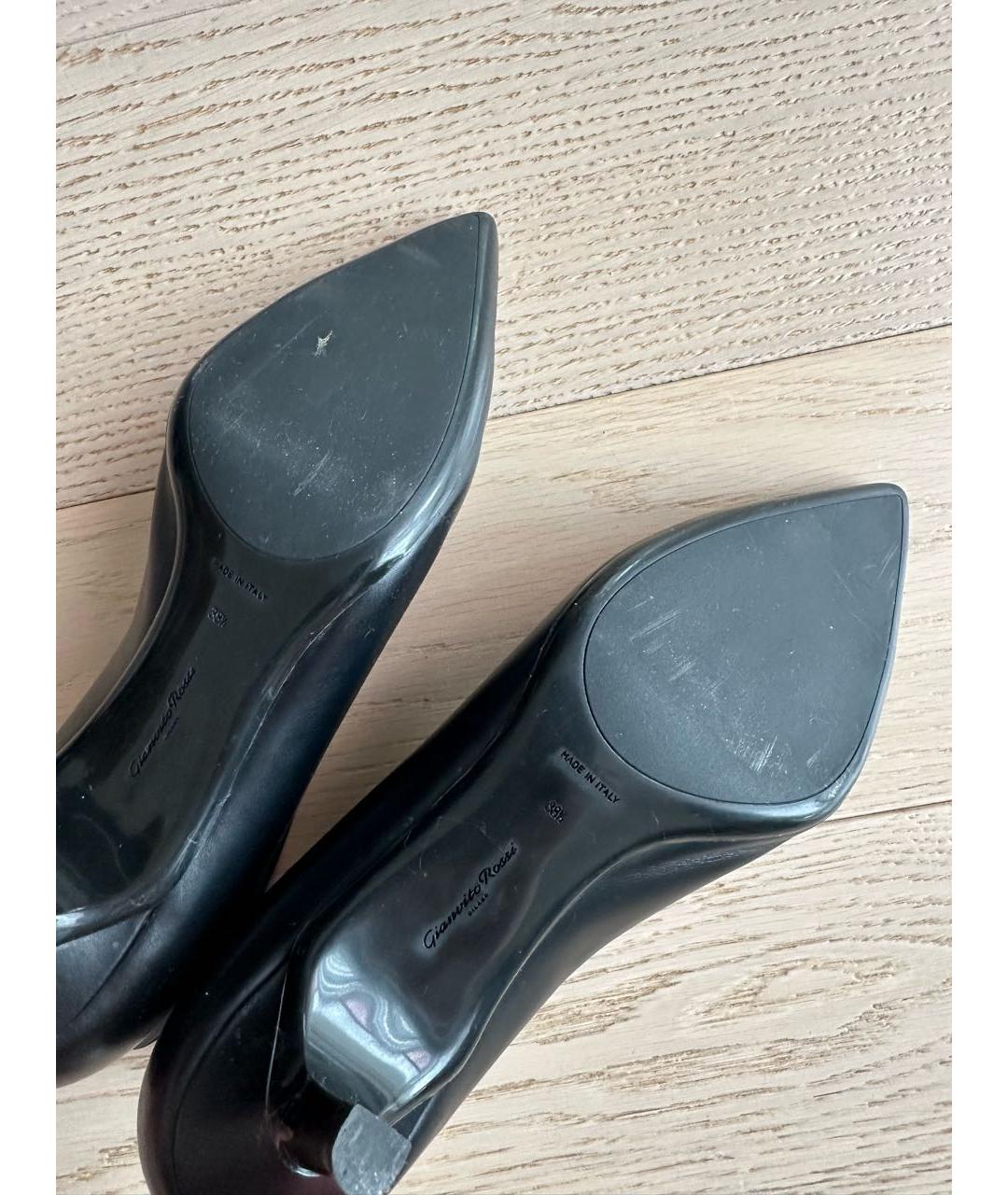 GIANVITO ROSSI Черные кожаные ботильоны, фото 6