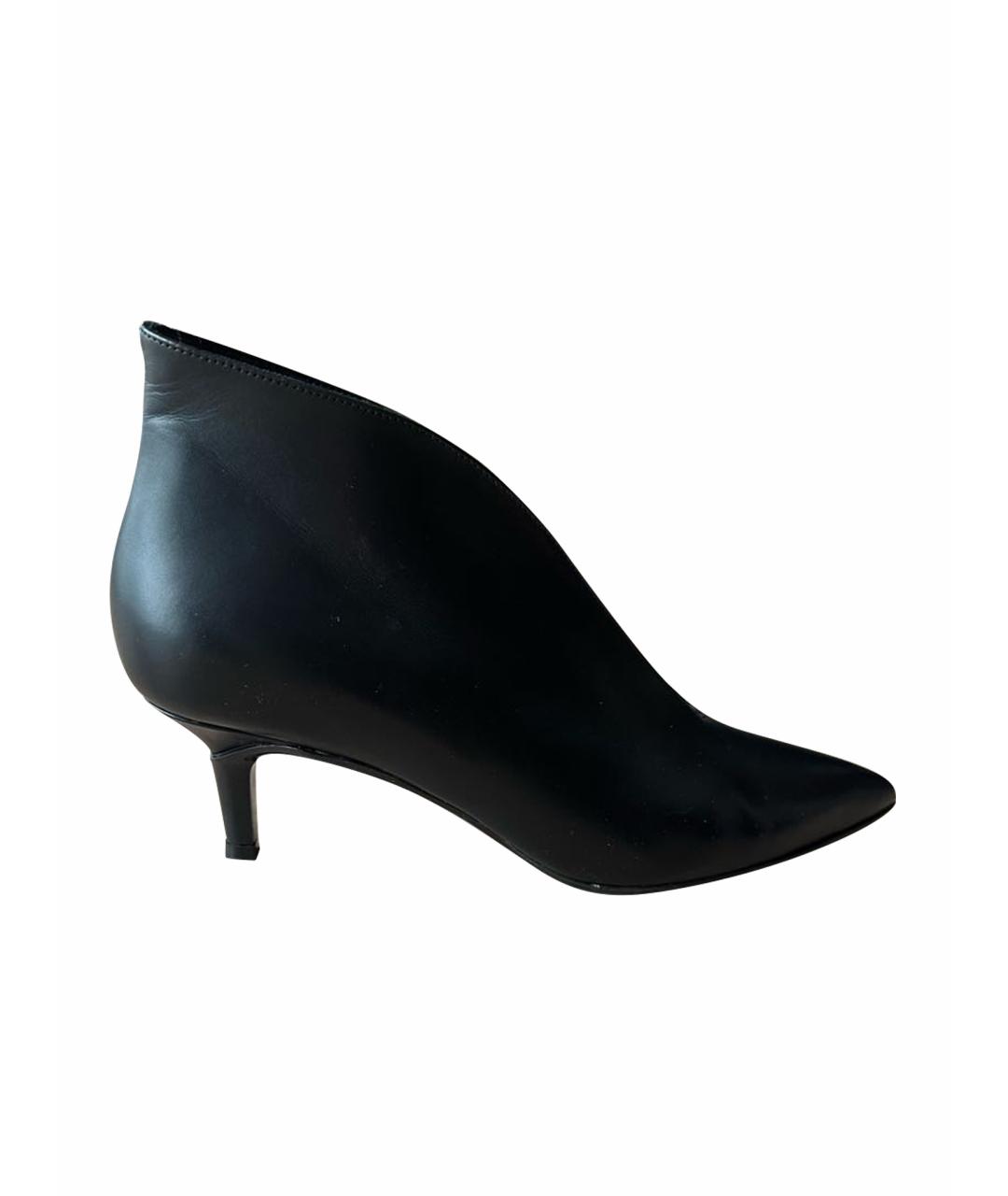 GIANVITO ROSSI Черные кожаные ботильоны, фото 8