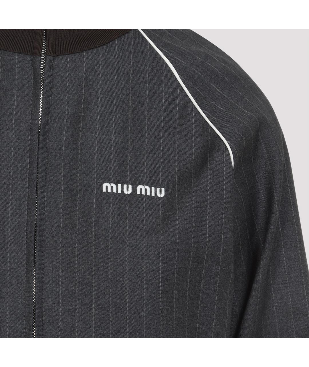 MIU MIU Антрацитовая куртка, фото 4