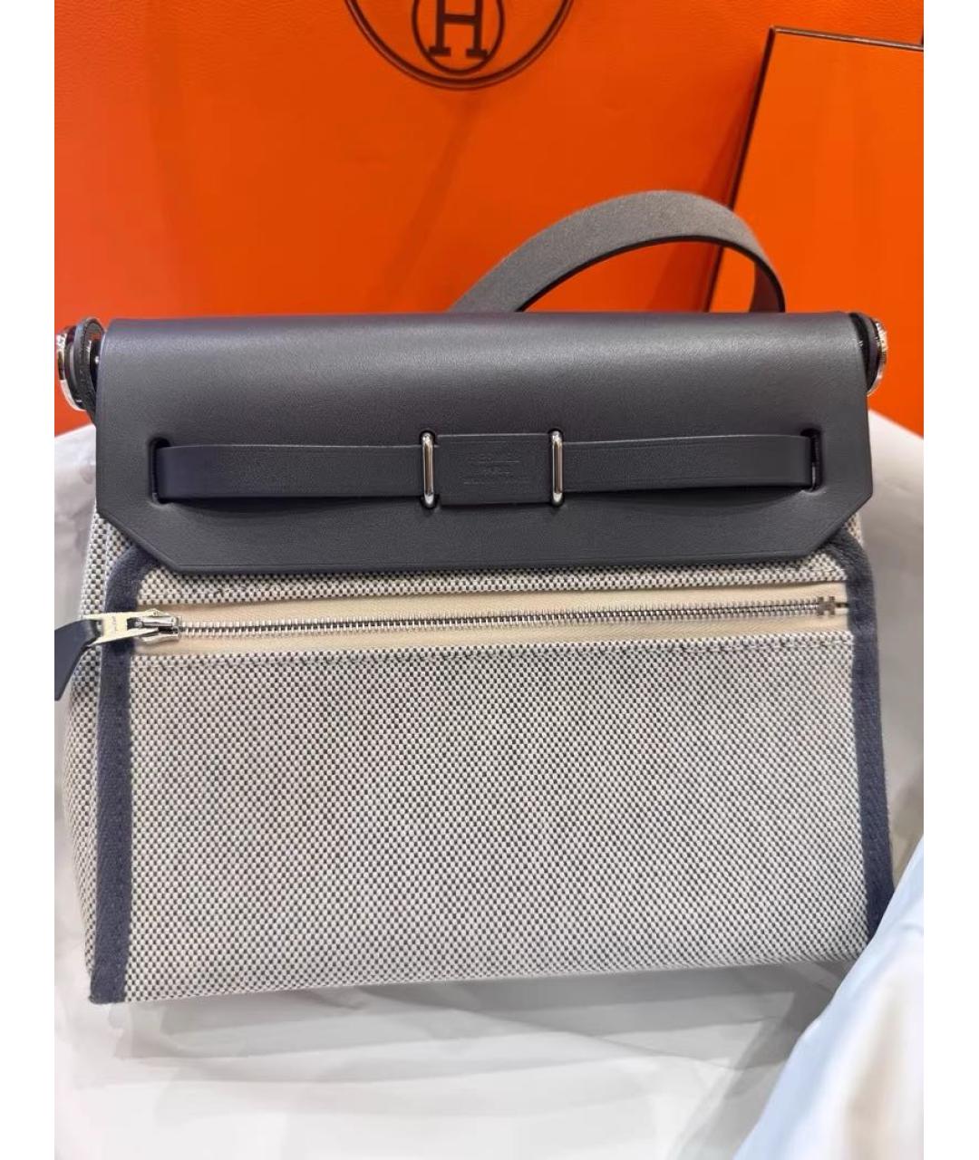 HERMES Серая сумка через плечо, фото 2
