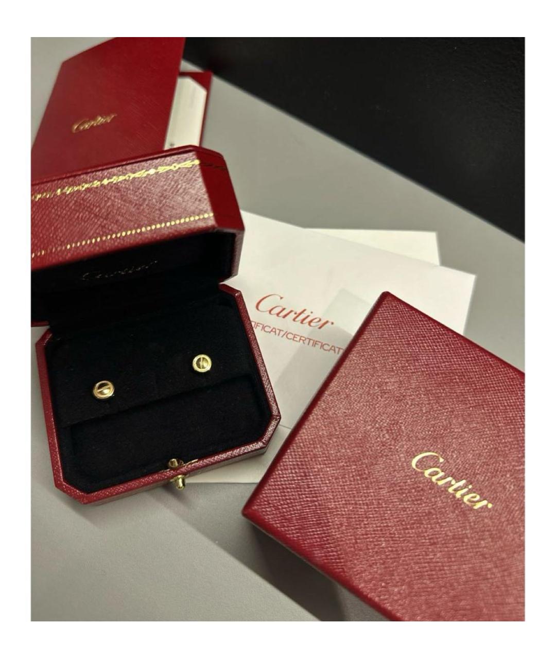 CARTIER Золотые серьги из розового золота, фото 5