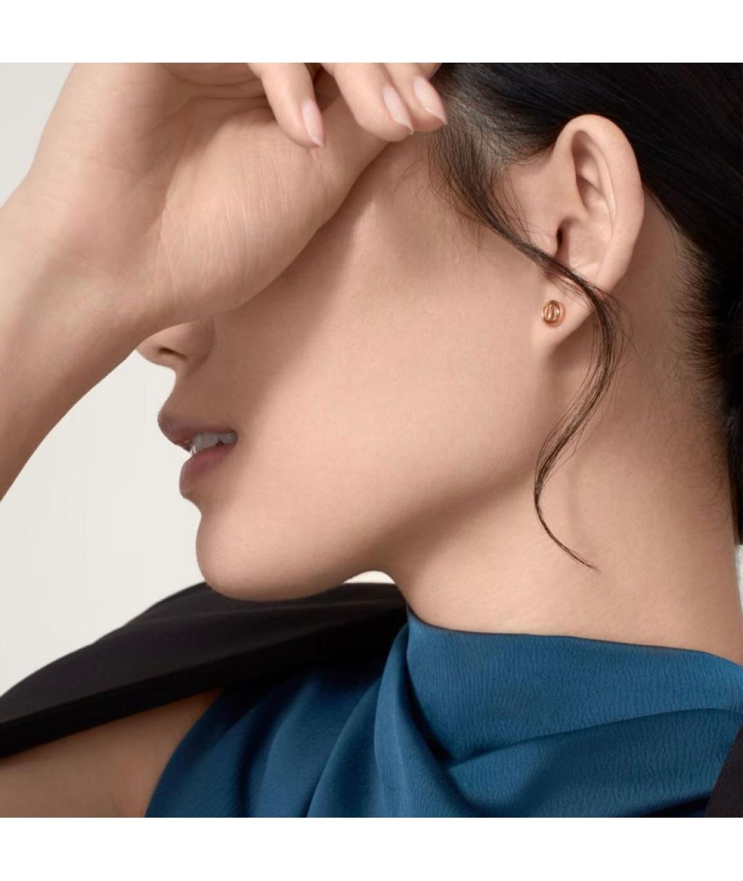 CARTIER Золотые серьги из розового золота, фото 6