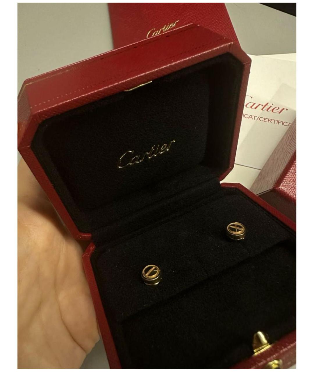 CARTIER Золотые серьги из розового золота, фото 2