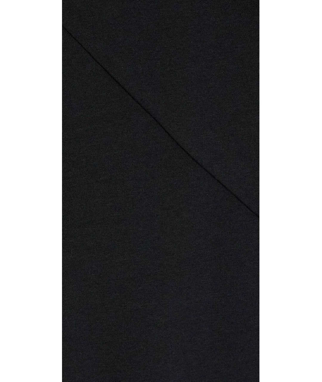 HELMUT LANG Черное хлопковое повседневное платье, фото 3